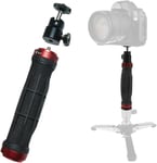 Poignée de Caméra Stabilisateur - Noir 1pc, avec Tête, Filetage Standard 1/4 en Haut,Peut être Connecté à Un Trépied Vidéo Lumière,pour Appareil Photo Numérique et Mobile.