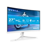 Philips Evnia 27M2C5201L - Moniteur de Jeu incurvé FHD 27 Pouces, 180 Hz, 1 ms GtG, FreeSync Prem. (1920x1080, 2X HDMI 2.0, 1x DP 1.4) Blanc