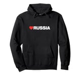 LOVE RUSSIA, Minimalist Aesthetic, Like Heart Russia Pullover Hoodie