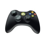 Microsoft Manette sans fil noire pour Xbox 360