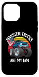 iPhone 12 Pro Max Monster Trucks Are My Jam Funny 4x4 Monster Truck Cartoon Case