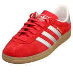 adidas Munchen Mens Red Gum Casual Trainers - 9.5 UK