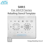 Amaoe SAM1-17 BGA Reballing Stbbles Pour Samsung Toutes les séries A gamme complète Exynos CPU RAM EMMC POWER Chargeur IC 18/Net Réparation - Type SAM5