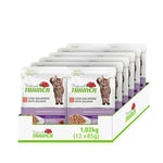 Natural Trainer Mature Nourriture Humide pour Chats avec Saumon 12 enveloppes x 85 g - 1020 GR