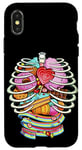 Coque pour iPhone X/XS Unicorn Anatomy X-Ray Sweet Inside I Love Unicorns Desserts