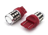 W21/5W LED-lamppu 7443 12-24V 1100lm Canbus, punainen, 1 kpl.