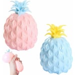 2 pièces Ananas Jouet, Ananas Squishy, Ananas Anti Stress, Ananas Fidget, Balle Anti-Stress Ananas, Fidget Toys Ananas, Stress Ball Ananas, Soulager