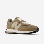 New Balance Unisex 327 Mushroom Trainers - Beige material_Suede - Size UK 5