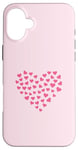 Coque pour iPhone 16 Plus Pink Heart Love Graphic Icon Filled With Little Hearts