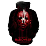 GUJUN Sweat-Shirt Michael Myers Sweat À Capuche Imprimé À Capuche Garçons/Filles Décontracté À Manches Longues À Capuche Halloween Cosplay Vêtements