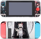 ¿¿Tui De Protection Pour Switch, Femme Aux Cheveux Noirs, Fille Fonc¿¿E, ¿¿Tui De Protection Pour Switch, ¿¿Tui De Protection Pour Console De Jeu Nintendo Switch Mince, R¿¿Sistant Aux Chocs,