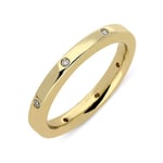 18ct Yellow Gold 0.06ct Diamond Set Band Ring