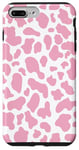 iPhone 7 Plus/8 Plus pink cow print pattren - flower pink Cow Pattern man women Case