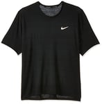 Nike M NK DF Miler Top SS T-Shirt Homme Black/(Reflective Silv) FR: 2XL (Taille Fabricant: 2XL-T)