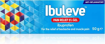 Ibuleve Pain Relief 5% Ibuprofen Gel, Clinically Proven, Anti-Inflammatory 50g