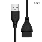 USB 2.0 förlängningskabel 0,6m/1m/1,5m trådbunden dataöverföring Li 1.5m