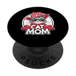 Cat Mom Happy Mother's Day For Cat Lovers Family PopSockets PopGrip Adhésif