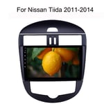 Appareil Android Navigation Voiture - pour Nissan Tiida 2011-2014 avec 10,1 Pouces à écran Tactile de Navigation avec Bluetooth Musique WiFi 4 g Support pour 64g SD GPS Appareil de Navigation