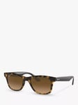 Ray-Ban RB4640 Unisex Polarised Square Sunglasses, Havana/Brown Gradient