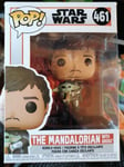 Figurine Funko Pop Mandalorien et Grogu (l'enfant) 461 / Star Wars 9 cm