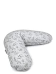 Smallstuff Nursing Pillow, Flower Garden, Grey Grå