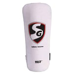 SG Super Test Cricket Elbow Guard | Color: White | Size: Junior | Essential Elbow Protector for Junior Players
