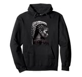 Cultural Braided Hair Beauty Strength Pullover Hoodie