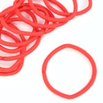 12x THICK RED KIDS HAIR BOBBLES 4mm School Uniform Dance PE Girls Elastic Bands