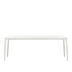 Vitra - Plate Dining Table - White/White - Spisebord - Jasper Morrison - Hvit - MDF/Metall/Tre