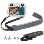 Mini 3 Pro RC-halsband, justerbar hängande nackrem med klämma för DJI Mini 3 Pro, PU-läderrem axelband