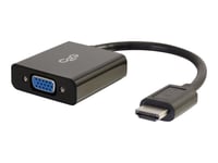 C2G HDMI to VGA Adapter - HDMI to VGA Converter - M/F - Convertisseur vidéo - HDMI - VGA - noir