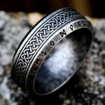 Ring - Nordisk Mytologi Mönster antik silver