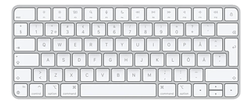 Apple Magic Keyboard Bluetooth svenskt tangentbord USB-C för minst macOS 11.3