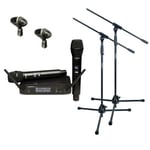 Pack Micro Double UHF + 2 Pieds