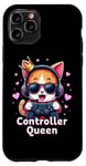 iPhone 11 Pro Controller Queen Cute Gamer Cat Design- Gaming Cat Lovers Case