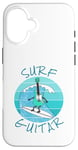 Coque pour iPhone 16 Surf Guitar Guitariste électrique Surfeur Vacances d'été