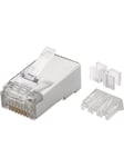 RJ45 plug CAT 6a STP shielded (10 pack)