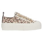 Superga Womens/Ladies 2631 Giraffe Print Platform Trainers (Beige Natural) - Leopard material_Synthetic - Size UK 5.5