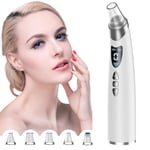 Blackhead Remover Vacuum -Facial Pore Cleanser Electric Acne Comedo Extractor Kit USB Rechargeable 5 Suction Power Suction Tool with for Facial Skin