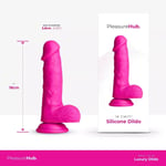 Realistic Dildo Silicone with Suction Cup 7 Inches Dong Unisex Pink