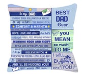 Bommex Dad Gift Ideas Gift for Dad Father from Daughter Son Double-sided Dad Cushion Cover throw Pillow Cover Dad Birthday Gift (DAD)