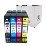 4 Ink Cartridges Fits For Epson WorkForce WF-2820 WF-2840 WF-2845 WF-2870 603 XL