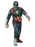 Rubie's Déguisement de Captain America de zombie pour homme, multicolore, XL