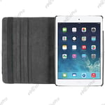 Ebeststar ® Film Verre Trempé + Etui Pu Cuir Coque Housse Rotative 36° Pour Apple Ipad Air 2, Ipad 6 (Wi-Fi, 3g), Couleur Noir