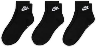 Nike Chaussettes de Sport Sportswear Everyday Essential Noir - lot de 3