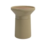 Gloster - Coso Side Table - Sand - Småbord och sidobord utomhus - Henrik Pedersen - Beige - Trä/Sten