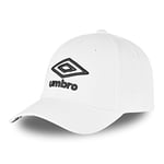 Umbro Casquette Homme & Femme Ajustable, Casquette Baseball Originale, Blanc, Noir, Taille TU