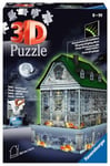 Ravensburger - Puzzle 3D Building - Maison hantée d'Halloween illuminée - A partir de 8 ans - 216 pièces numérotées à assembler sans colle - Accessoires de finition inclus - 11254