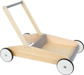 small foot Chariot de Marche Gris Ardoise Robuste en Bois, Surface de Charge, dès 12 Mois, 12550