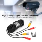 Bare Copper Wire Video Power Cable CCTV Power Cord Security Systems For Indoors